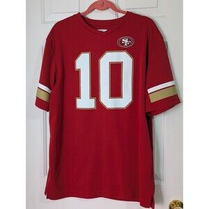 NFL Team Apparel San Francisco 49ers Jersey XL Red Jimmy G Garoppolo #10 Stretch